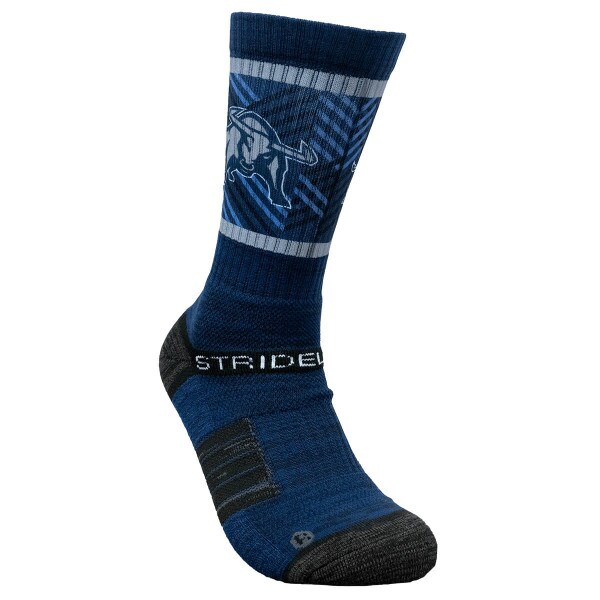 strideline aggie bull stripe sock